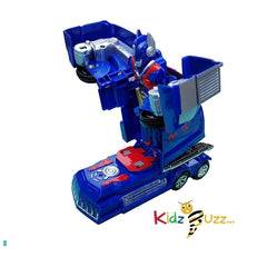 Tranformer Robot Super Change 2 in 1 Truck With Light and Music Toy