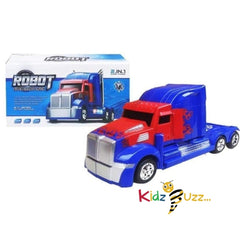 Tranformer Robot Super Change 2 in 1 Truck With Light and Music Toy