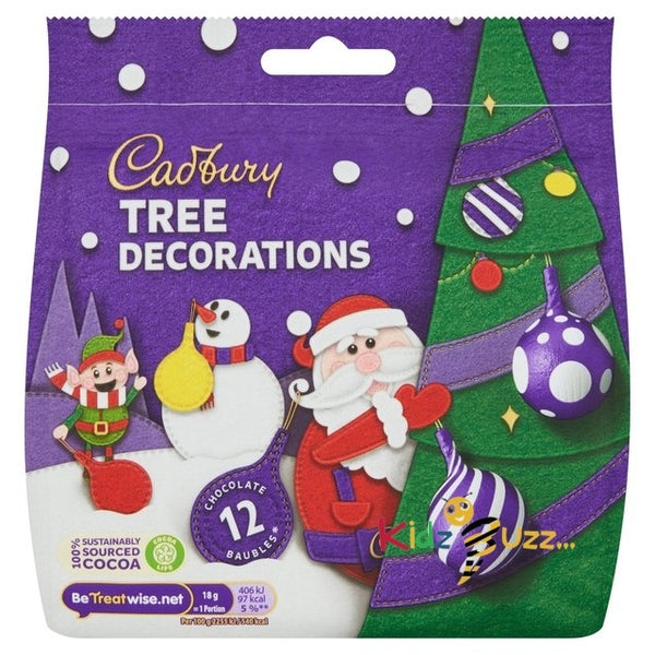 Cadbury Tree Decorations 72G Pack Of 5