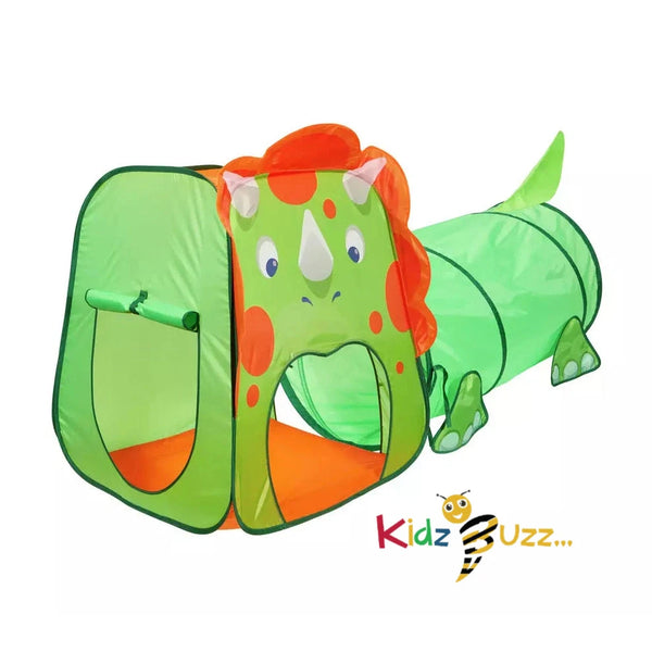 Chad Valley Dinosaur Pop Up Play Tent and Tunnel For Juniors