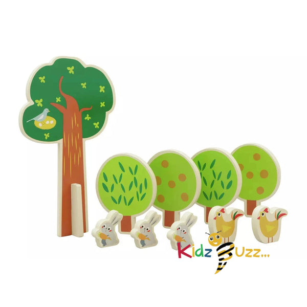 Chad Valley Wooden Farm - 40 Piece Set