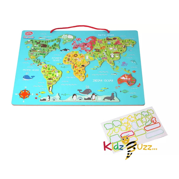 Chad Valley PlaySmart Magnetic World Map for kids