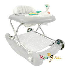 Puggle 3in1 Push, Walk & Rock Baby Walker - Scattered Stars Grey