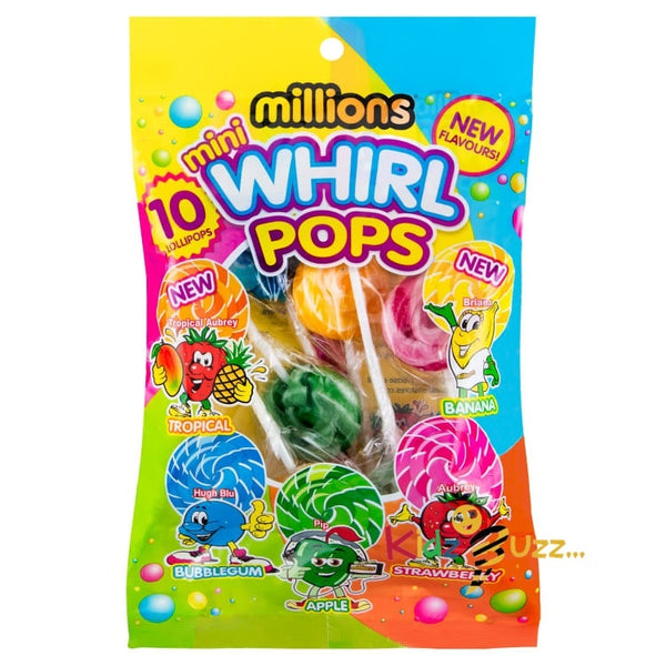 Millions Mini Whirl Pops 10pk X 5