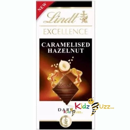 Lindt Excellence Caramelised Hazelnut Dark Chocolate 100g Delicious Tasty And Twisty Treat Gift Hamper