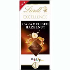 Lindt Excellence Caramelised Hazelnut Dark Chocolate 100g Delicious Tasty And Twisty Treat Gift Hamper