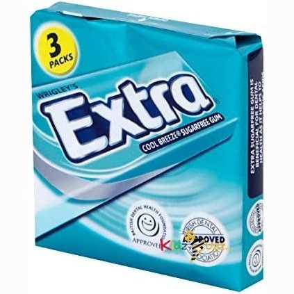 EXTRA Cool Breeze Sugar Free Chewing Gum 10 Pellets (Pack of 30)
