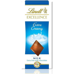 Lindt Excellence Extra Creamy Milk Chocolate 100g Delicious Tasty And Twisty Treat Gift Hamper