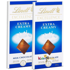 Lindt Excellence Extra Creamy Milk Chocolate 100g Delicious Tasty And Twisty Treat Gift Hamper