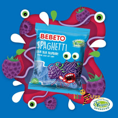 Bebeto - Spaghetti Sour Blue Raspberry Soft Candy