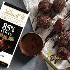 Lindt Excellence 85% Cocoa Dark Chocolate 100g Delicious Tasty And Twisty Treat Gift Hamper