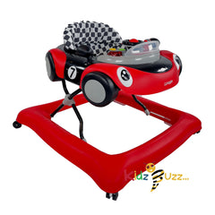 Puggle Ready Steady Go Car Baby Walker - Racing Red