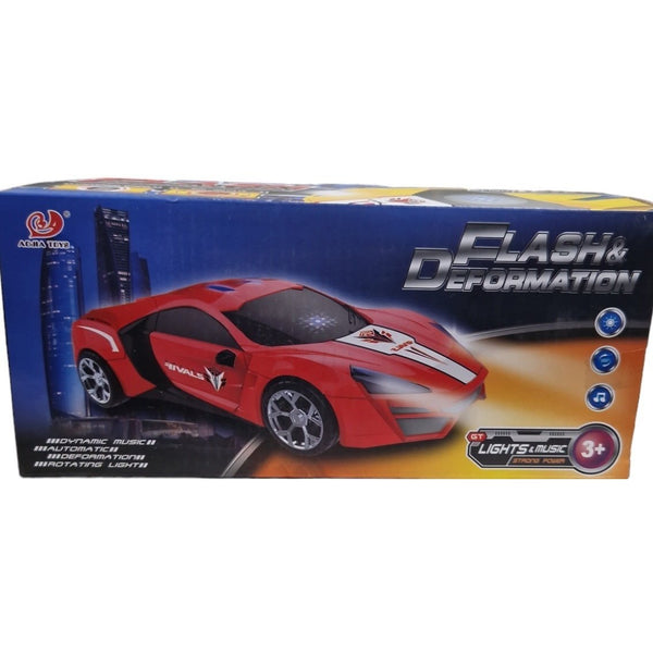 Flash & Deformation Car Toy For Kids - kidzbuzzz