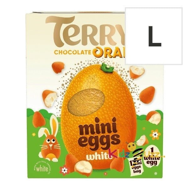 Terry's White Chocolate Orange Easter Egg & Mini Eggs 200g, Best Gift For Easter