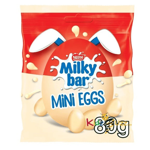 Milkybar White Chocolate Mini Eggs 80g, Pack Of 2 , Best Gift For Easter