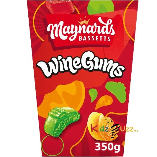 Maynards Bassetts Wine Gums Sweets Carton 350G