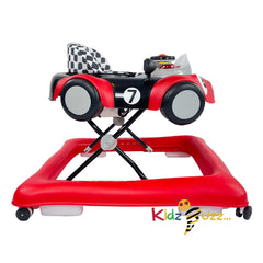 Puggle Ready Steady Go Car Baby Walker - Racing Red