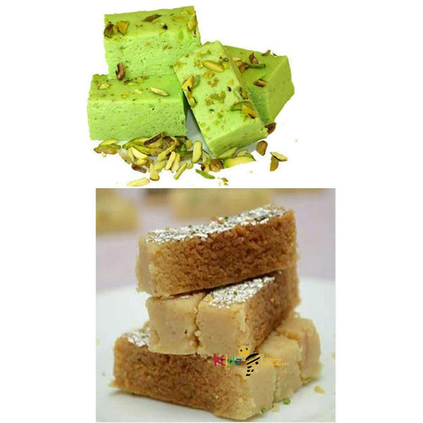 Two Different Types Of Delicious Indian Traditional Sweets 2 × 375g Each