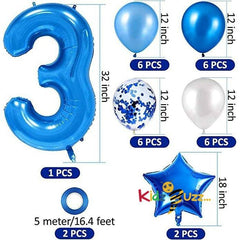 3rd Birthday Balloons