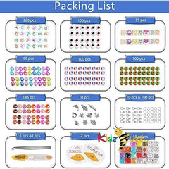 7500 Pcs Beads &150 Pcs Letter Beads Set