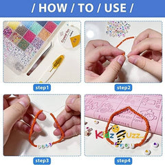 7500 Pcs Beads &150 Pcs Letter Beads Set