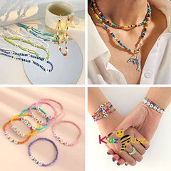 7500 Pcs Beads &150 Pcs Letter Beads Set