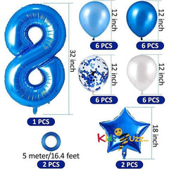 8th Birthday Balloons