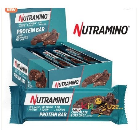 Nutramino Protein Bar - Crispy Chocolate & Sea Salt 1 x 12 x 55g