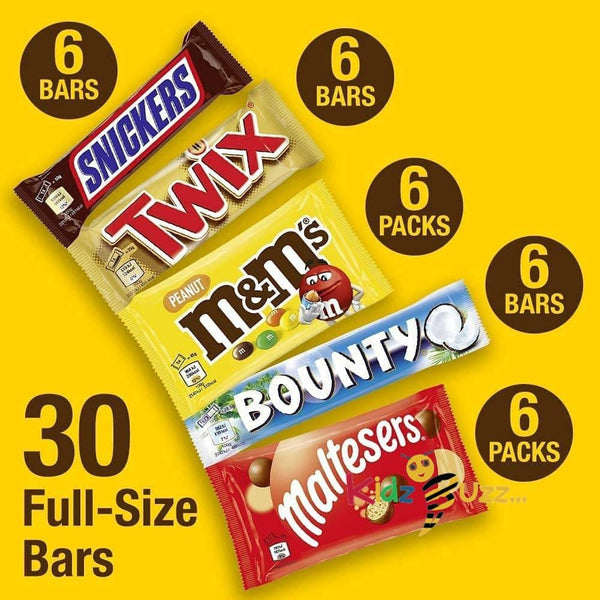 M&M’s, Snickers, Twix, Bounty And Maltesers Mixed Chocolate Bar Variety Box